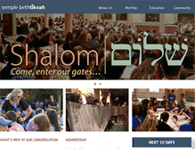 Tablet Screenshot of bethtikvah.com